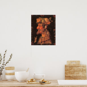 Poster Outono, Pintura Alegórica,