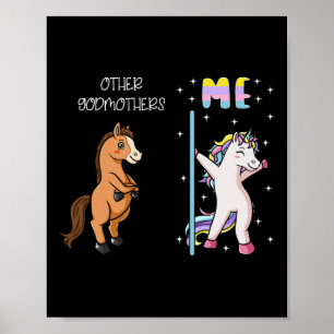Poster Outra Madrinha Eu Um Unicórnio Dançando Padrões