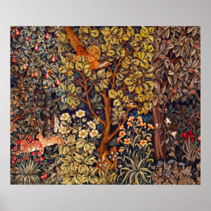 Poster OUTROS ANIMAIS FLORESTAIS DO OUTONO, Hares,Faisão,