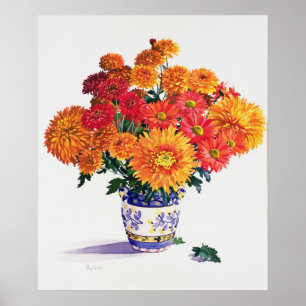 Poster Outubro Chrysanthemum