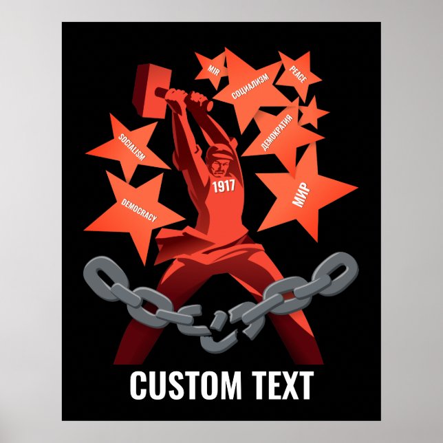 Poster Outubro de 1917 (Frente)