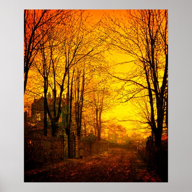 Poster Outubro depois John Atkinson Grimshaw (Frente)