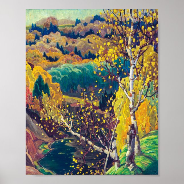 Poster Outubro Ouro | Franklin Carmichael | (Frente)
