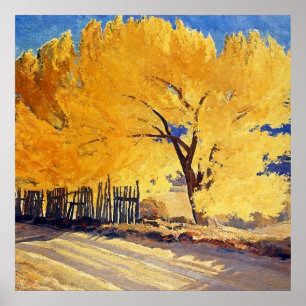 Poster “Outubro Ouro” por Maynard Dixon