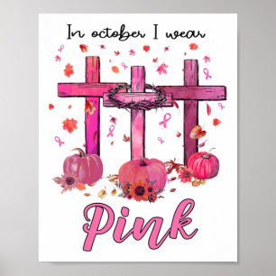 Poster Outubro Vestimos com conhecimento do Cancer da Mam