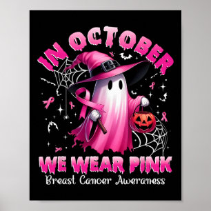 Poster Outubro Vestimos o Cancer de Mama das Bruxas Fanta