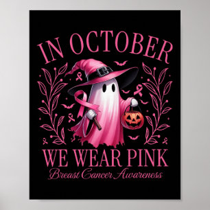 Poster Outubro Vestimos o Cancer de Mama das Bruxas Fanta