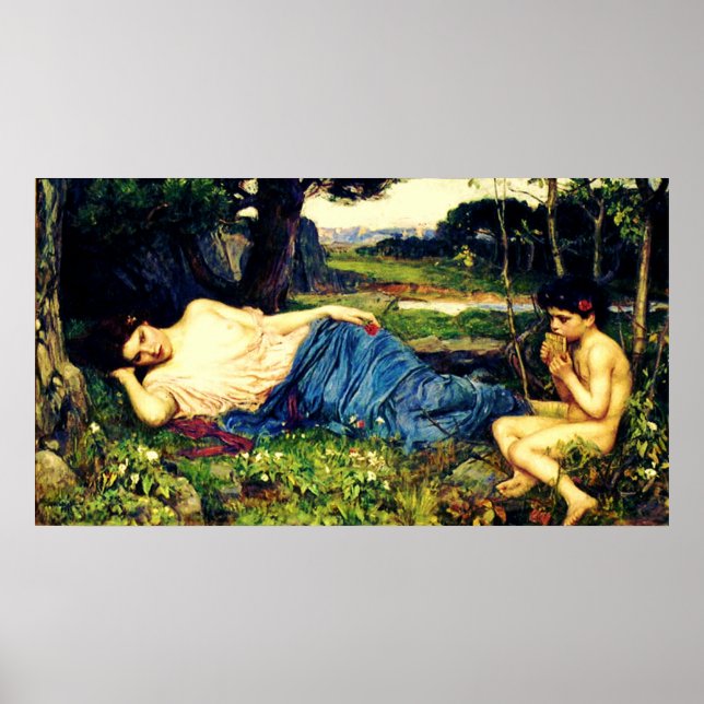 Poster Ouvindo suas canalizações doces (1911)~ Arte fina (Frente)