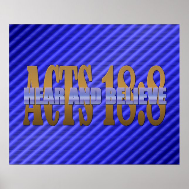 Póster Ouvir E Acreditar (Frente)