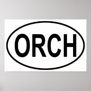 Poster Oval da orquestra
