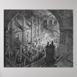 Póster Over London - By Rail