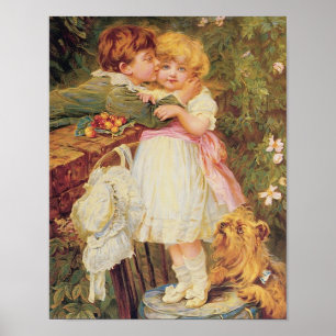 Poster Over the Garden Wall - Frederick Morgan