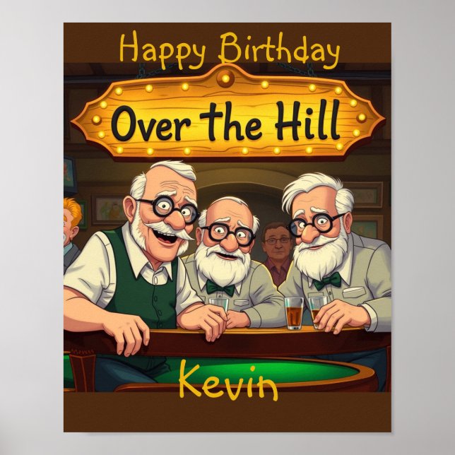 Poster Over The Hill Club (Frente)