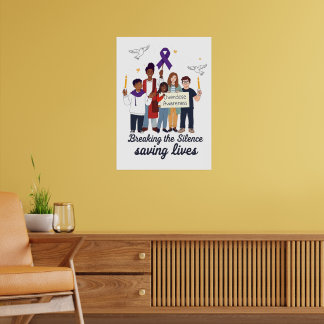 Poster Overdose Awareness - Breaking the Silence