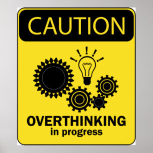 Poster Overthinking em andamento