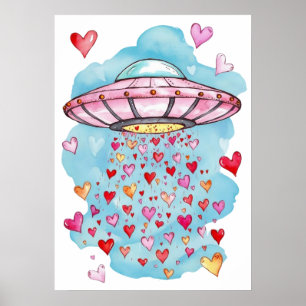 Poster OVNI of Love - Heart Chá