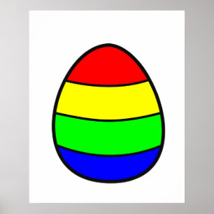 Poster Ovo Colorido