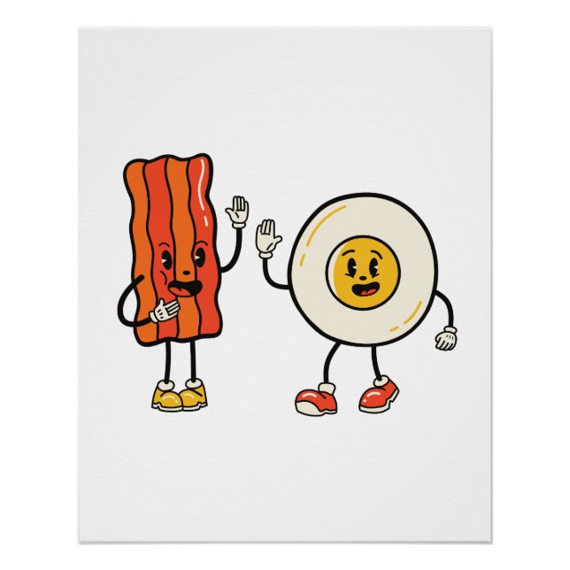 Póster Ovo De Cuta E Bacon (Frente)