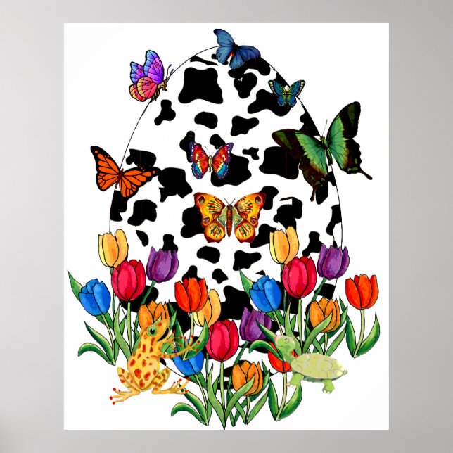 Poster Ovo De Páscoa De Vaca (Frente)