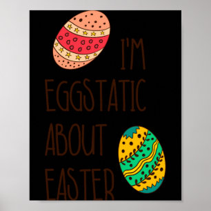 Poster Ovo de Páscoa engraçado estático lindo cômico cita