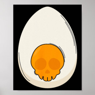 Poster Ovo Devorado Fosse Diabo Cavalos Halloween Ovo