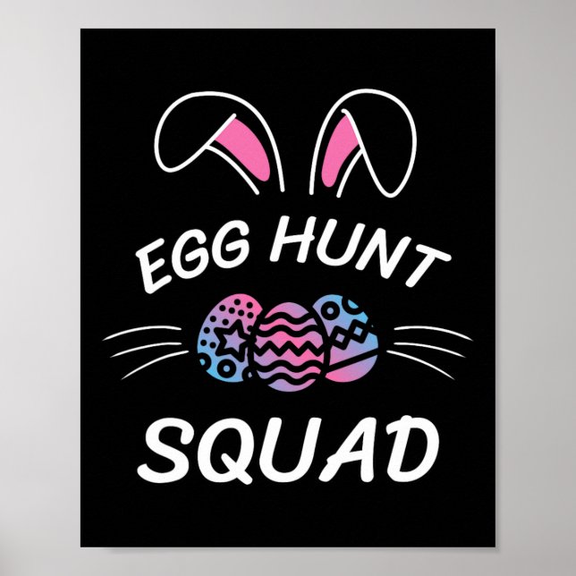 Poster Ovo Hunt Squad Season Páscoa Day Par Engraçado (Frente)