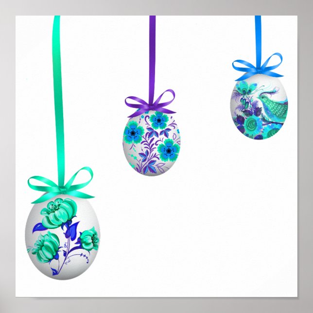 Poster Ovos de Arte Folk (inspirados na Ucrânia) (Frente)