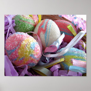 Poster Ovos de Páscoa Pastel