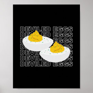 Poster Ovos Diabólicos Humor Retro Jantar Agradecimento A