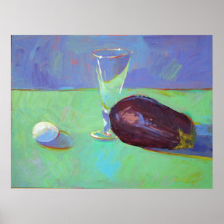 Póster Ovos e beringelas