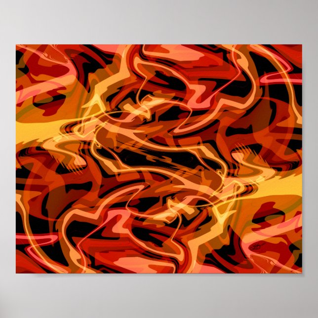 Poster Ovos e Pimentos sachados (Frente)