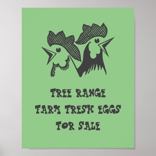 Poster Ovos Frescos de fazenda (Frente)