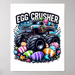 Poster Ovos Páscoa Dia de Cruzamento Monstros Crianças de