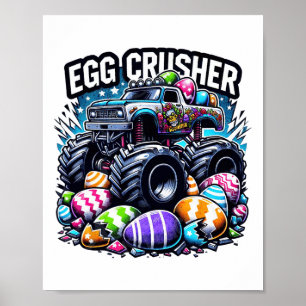 Poster Ovos Páscoa Dia de Cruzamento Monstros Crianças de