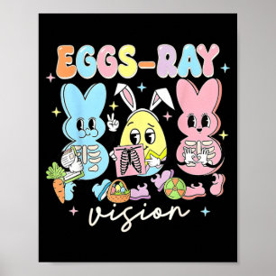 Poster Ovos Ray Visão Enfermeira T- Páscoa Técnico de Rai