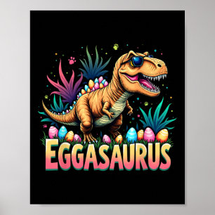 Poster Ovosaurus Páscoa Estegossauro Dinossauro Meninos C