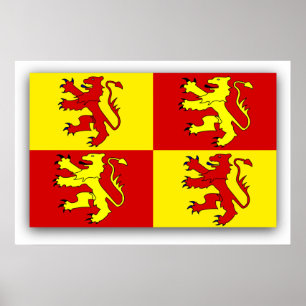 Póster Owain Glyndwr, United Kingdom flag