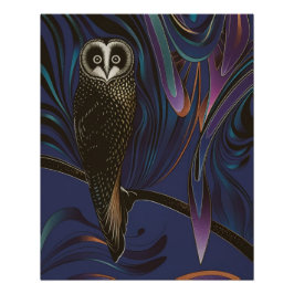 Póster Owl Design Poster Wall Art Psychedelia