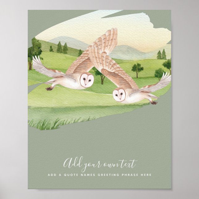 Poster OWL GIFTS - Personalizado (Frente)