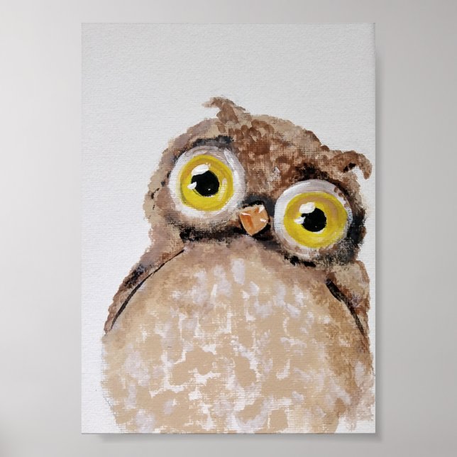 Poster Owl Nursery Wall Art (Frente)