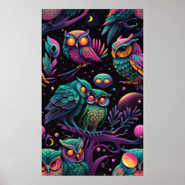 Poster Owls of a Feather