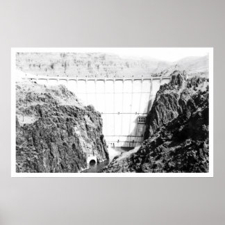 Poster Owyhee Dam perto de Nyssa, Oregon Vintage