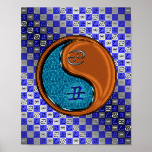 Poster Ox cancer e madeira