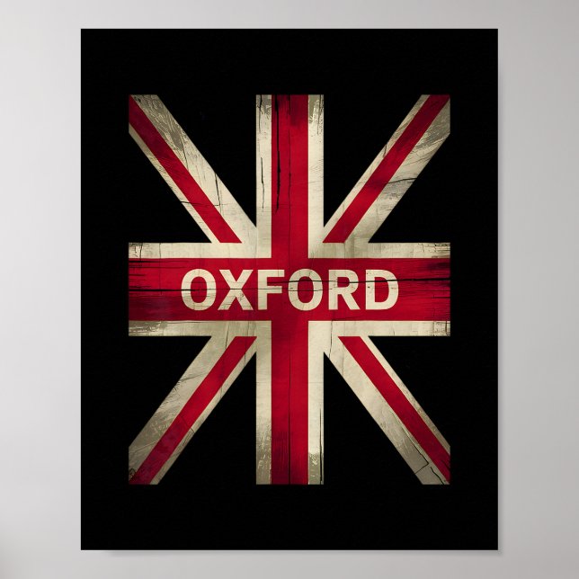 Poster Oxford England Britain Uk History Vacation Souveni (Frente)
