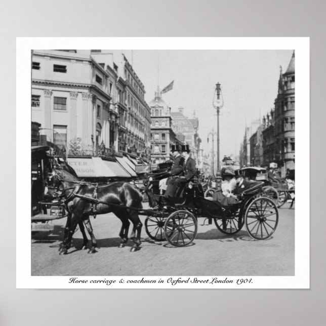 Póster Oxford Street London 1904, Inglaterra Reino Unido (Frente)