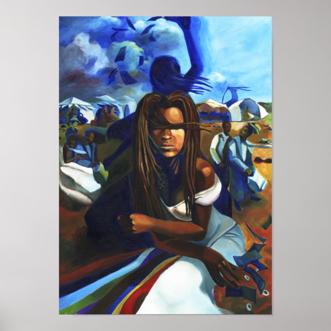 Poster Oya no mercado (Frente)