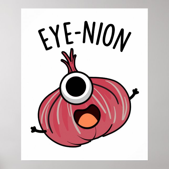 Poster Oye-nion Funny Onion Pun (Frente)
