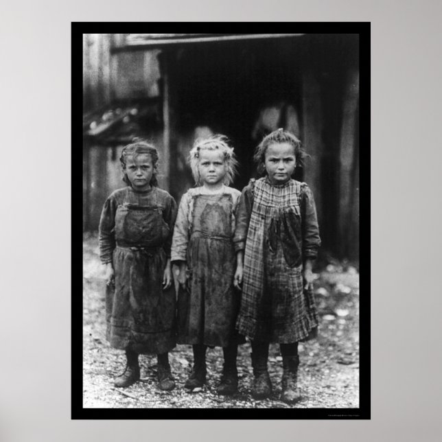 Poster Oyster Shucker Girls 1910 (Frente)