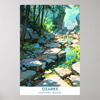Poster Ozarks State Park, Missouri
