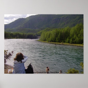 Poster P8040287, Russo River Combat Fisheries, Kenai R...